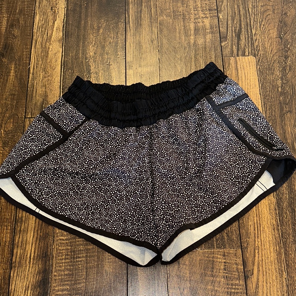 lululemon athletica Black and White tracker Shorts